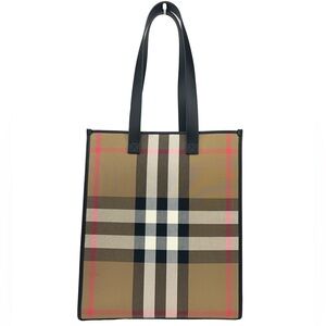 NWT Burberry | Medium NS House Check Book Tote Shoulder Bag W/ Dustbag $1,350